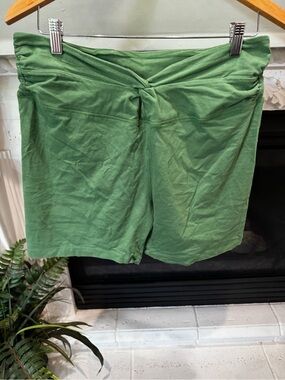 PINK Victoria's Secret Olive Twist-Waist Bike Shorts